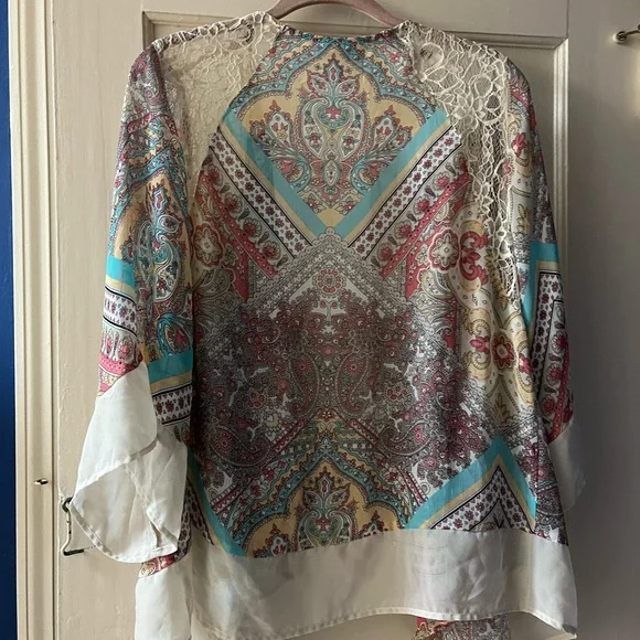 Dress Barn Multicolor Paisley Blouse - Picture 5 of 10